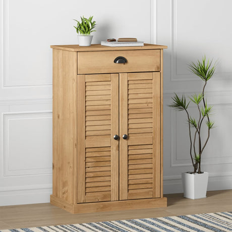 Shoe Cabinet Vigo 60X35X96 Cm Solid Wood Pine