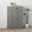 Shoe Cabinet Vigo 60X35X96 Cm Solid Wood Pine