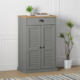 Shoe Cabinet Vigo 60X35X96 Cm Solid Wood Pine