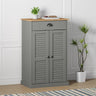 Shoe Cabinet Vigo 60X35X96 Cm Solid Wood Pine