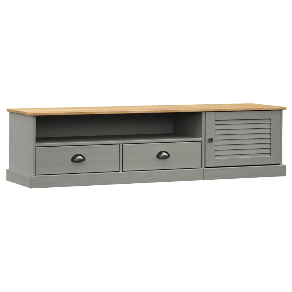 Tv Cabinet Vigo 156X40X40 Cm Solid Wood Pine