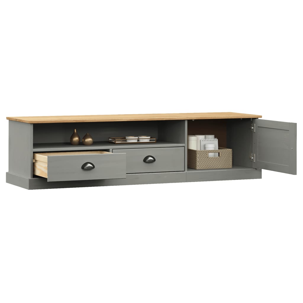 Tv Cabinet Vigo 156X40X40 Cm Solid Wood Pine