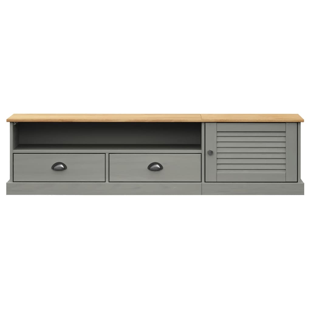 Tv Cabinet Vigo 156X40X40 Cm Solid Wood Pine