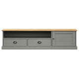 Tv Cabinet Vigo 156X40X40 Cm Solid Wood Pine