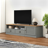 Tv Cabinet Vigo 156X40X40 Cm Solid Wood Pine