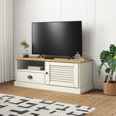 Tv Cabinet Vigo 106X40X40 Cm Solid Wood Pine