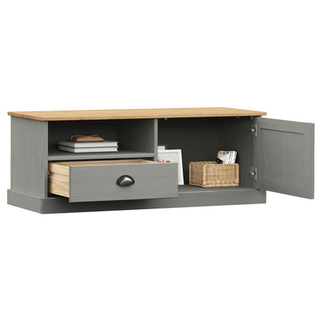 Tv Cabinet Vigo 106X40X40 Cm Solid Wood Pine