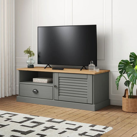 Tv Cabinet Vigo 106X40X40 Cm Solid Wood Pine