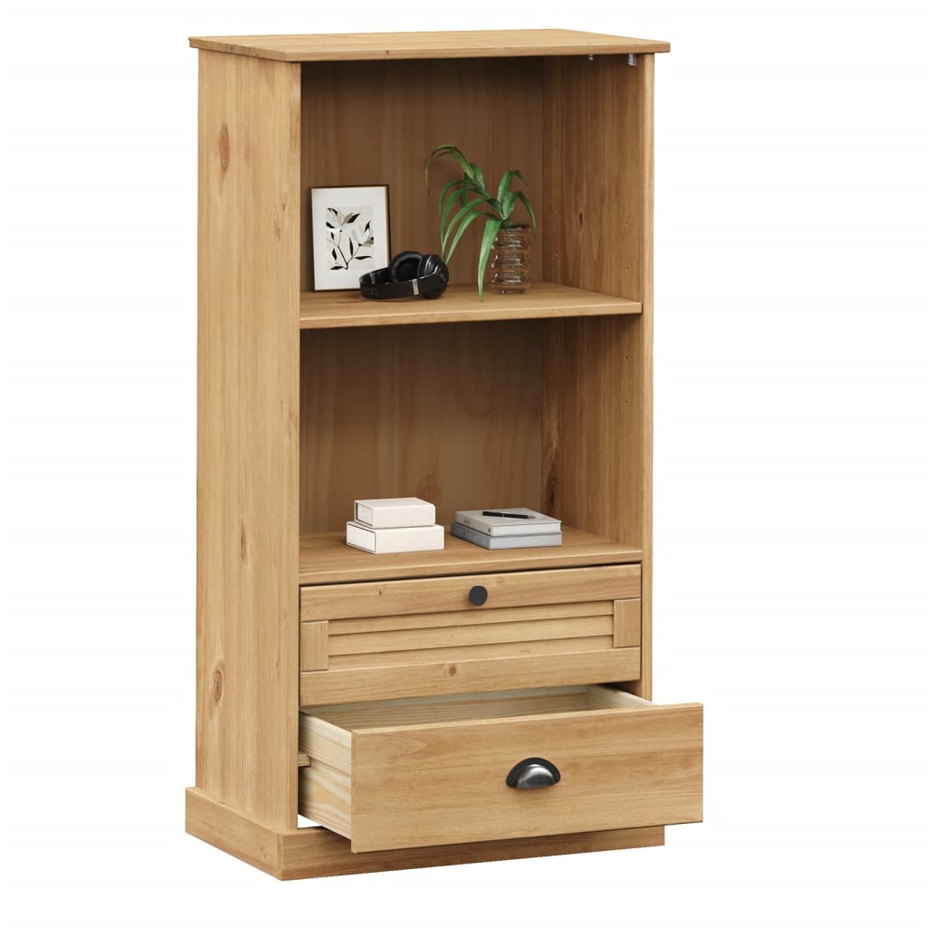 Bookcase Vigo 60X35X114.5 Cm Solid Wood Pine