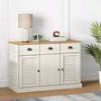 Sideboard With Drawers Vigo 113X40X75 Cm Solid Wood Pine