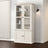 Glass Display Cabinet Vigo 85X35X170 Cm Solid Wood Pine