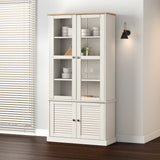 Glass Display Cabinet Vigo 85X35X170 Cm Solid Wood Pine