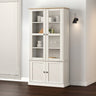 Glass Display Cabinet Vigo 85X35X170 Cm Solid Wood Pine