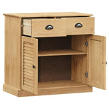 Sideboard With Drawers Vigo 78X40X75 Cm Solid Wood Pine