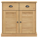 Sideboard With Drawers Vigo 78X40X75 Cm Solid Wood Pine