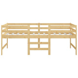 Bed Frame Without Mattress 90X200 Cm Solid Wood Pine