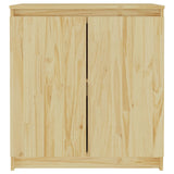 Side Cabinet 60X36X65 Cm Solid Wood Pine