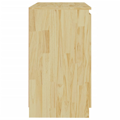 Side Cabinet 60X36X65 Cm Solid Wood Pine