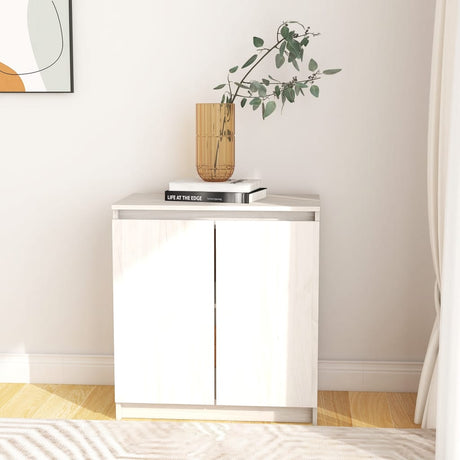 Side Cabinet 60X36X65 Cm Solid Wood Pine