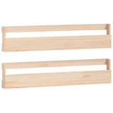 Wall-Mounted Shoe Racks 2 Pcs 110X9X23 Cm Solid Wood Pine