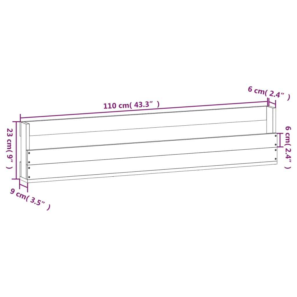 Wall-Mounted Shoe Racks 2 Pcs 110X9X23 Cm Solid Wood Pine