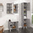 3 Piece Bathroom Furniture Set Engineered Wood