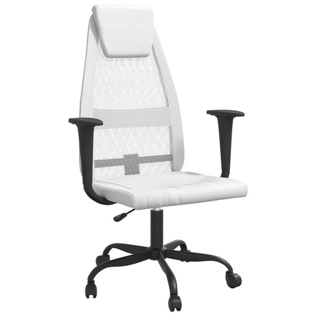 Office Chair Mesh Fabric And Faux Leather