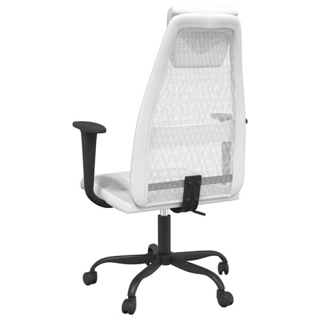 Office Chair Mesh Fabric And Faux Leather