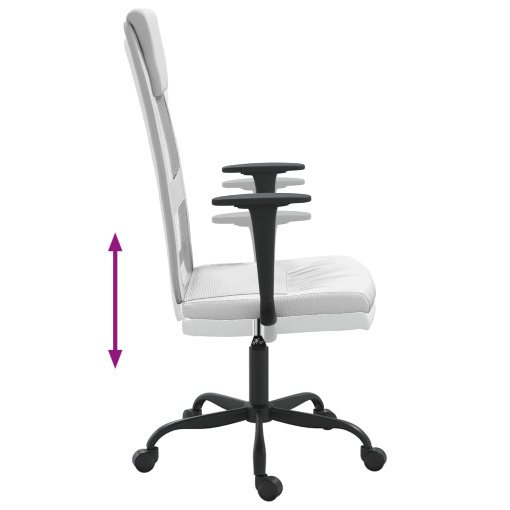 Office Chair Mesh Fabric And Faux Leather