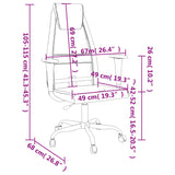 Office Chair Mesh Fabric And Faux Leather
