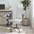 Office Chair Mesh Fabric And Faux Leather