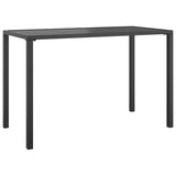 Garden Dining Anthracite 110X54X70 Cm Steel
