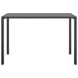 Garden Dining Anthracite 110X54X70 Cm Steel