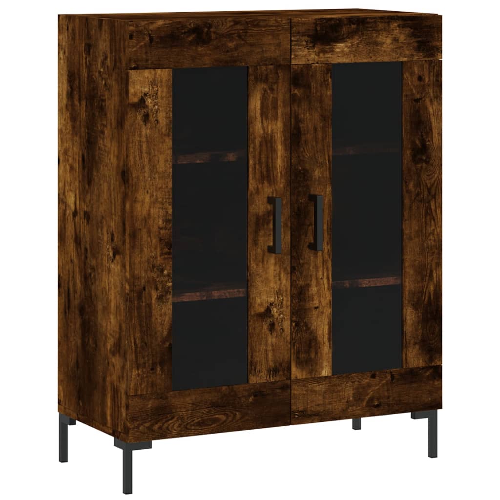Sideboard Smoked Oak 69.5x34x90 cm Engineered Wood