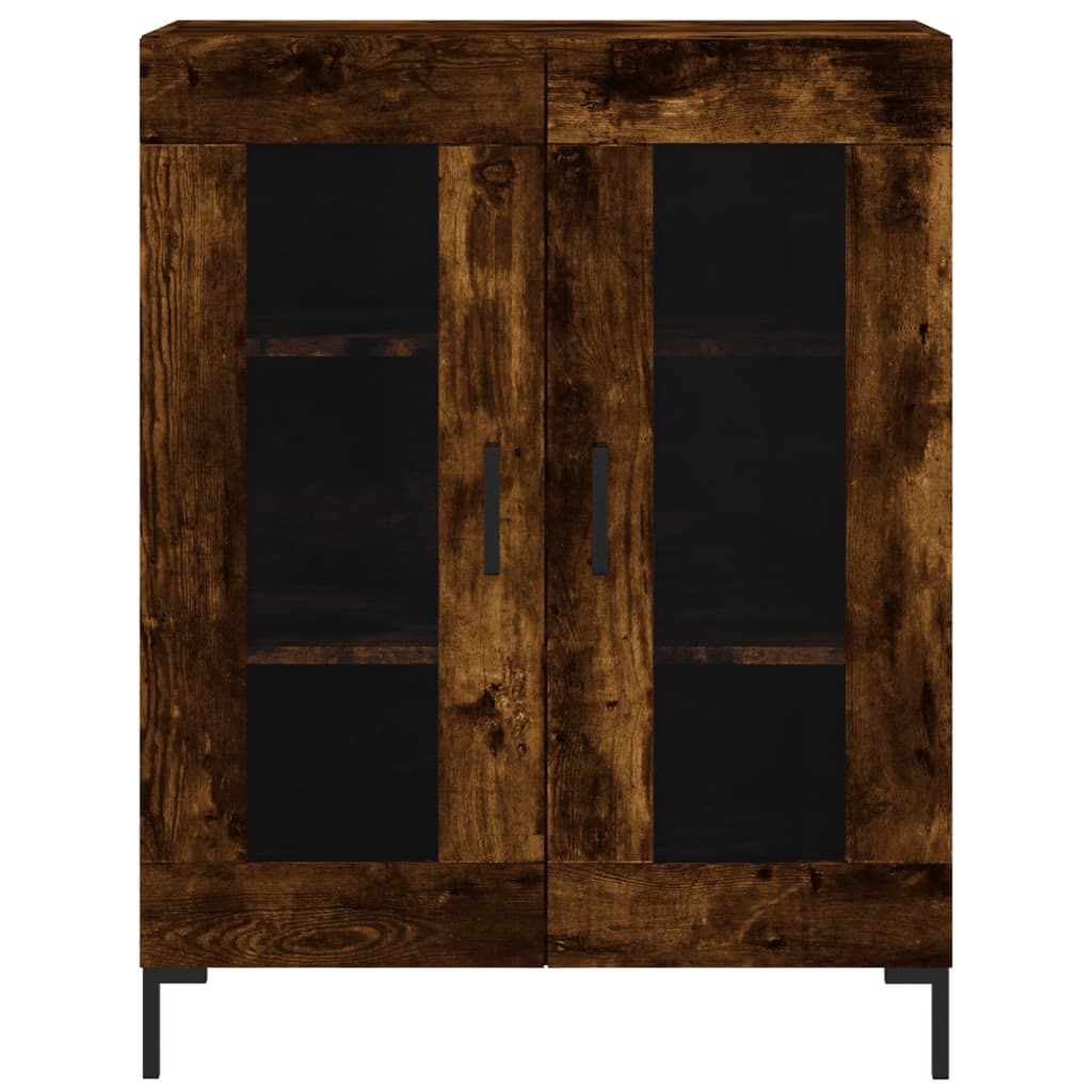 Sideboard Smoked Oak 69.5x34x90 cm Engineered Wood