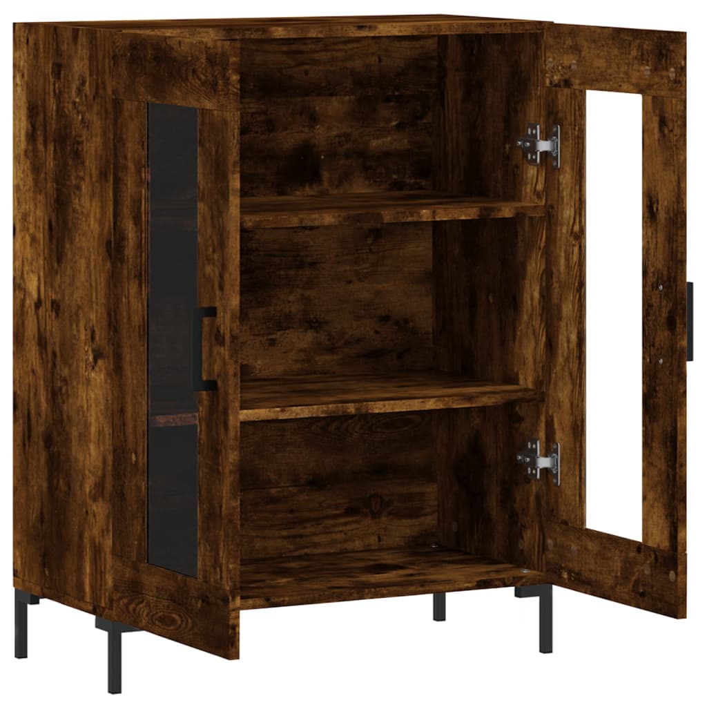 Sideboard Smoked Oak 69.5x34x90 cm Engineered Wood