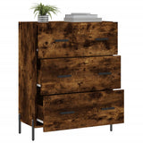 Sideboard Smoked Oak 69.5x34x90 cm Engineered Wood