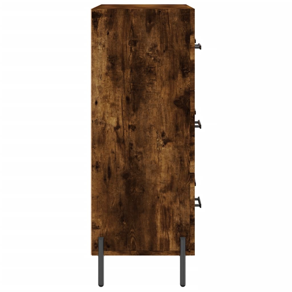 Sideboard Smoked Oak 69.5x34x90 cm Engineered Wood
