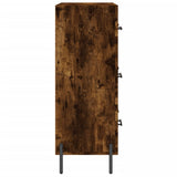 Sideboard Smoked Oak 69.5x34x90 cm Engineered Wood