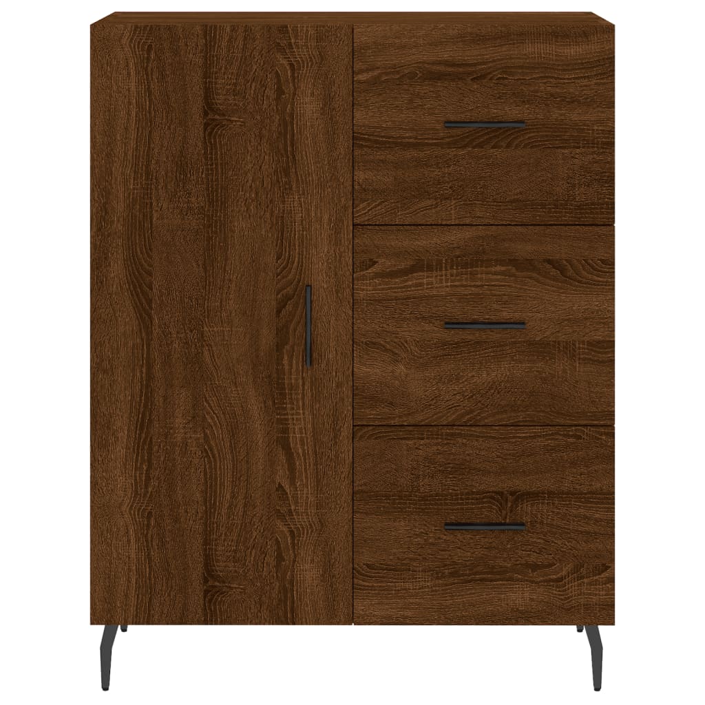 Sideboard Brown Oak 69.5x34x90 cm Engineered Wood
