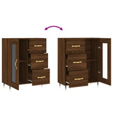 Sideboard Brown Oak 69.5x34x90 cm Engineered Wood