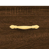 Sideboard Brown Oak 69.5x34x90 cm Engineered Wood