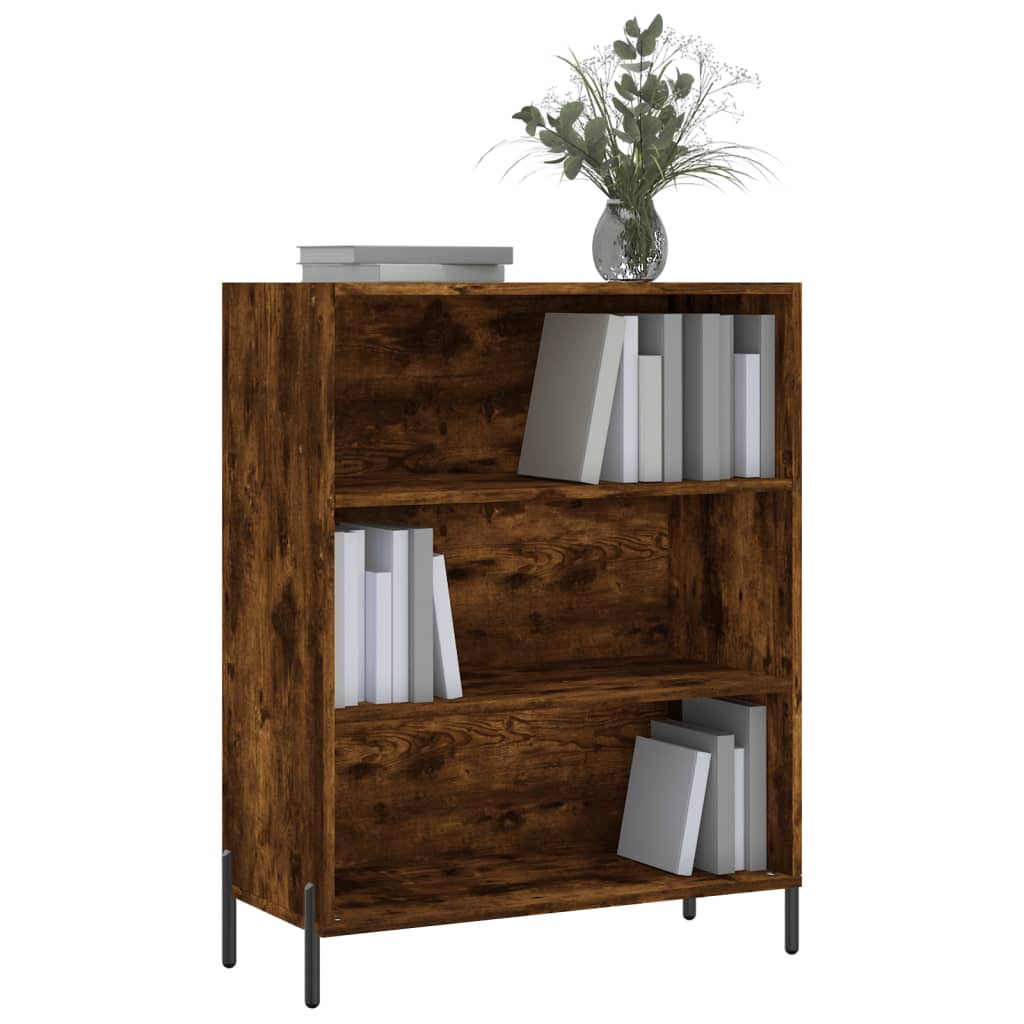 Shelf Cabinet Smoked Oak 69.5x32.5x90 cm Engineered Wood