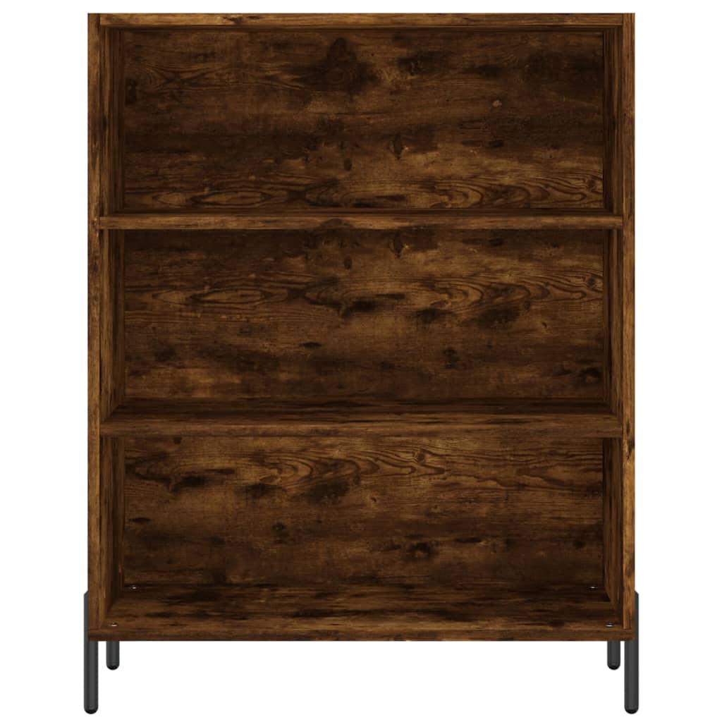 Shelf Cabinet Smoked Oak 69.5x32.5x90 cm Engineered Wood