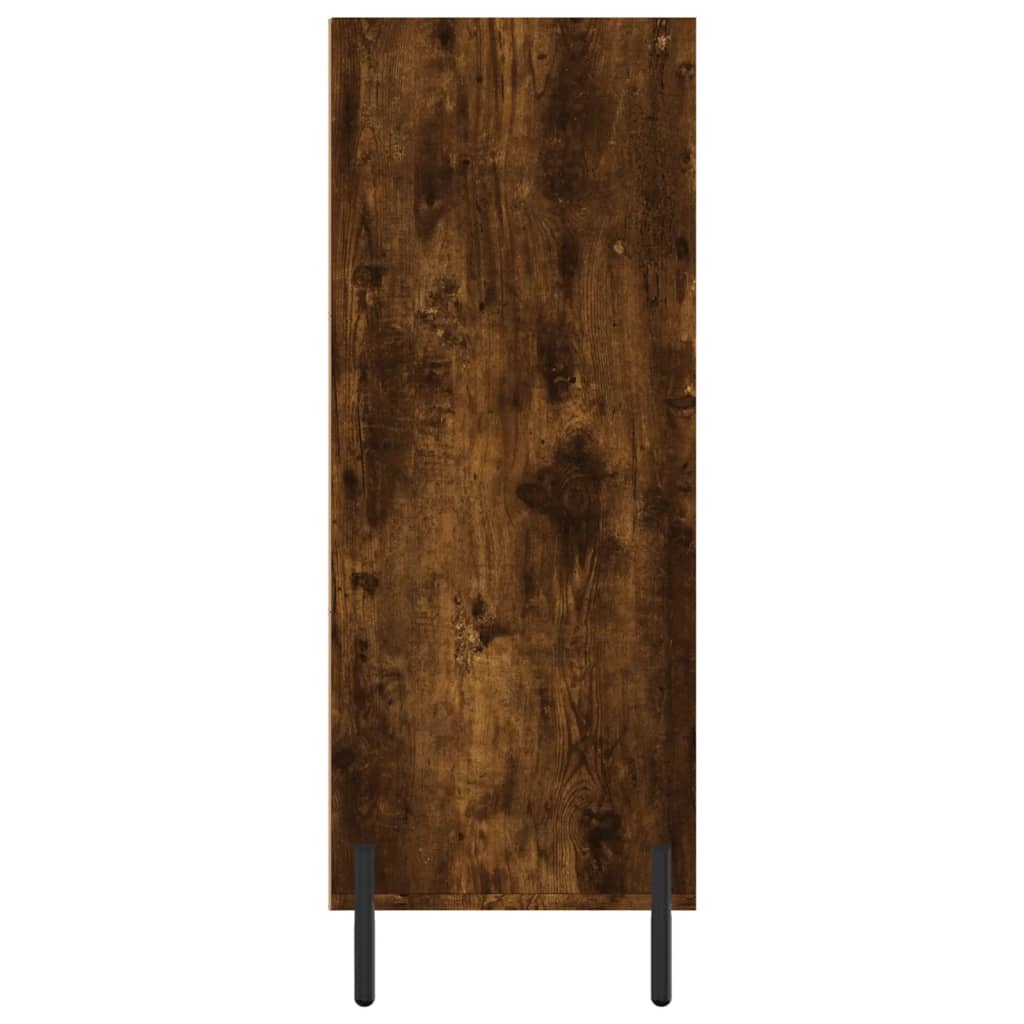 Shelf Cabinet Smoked Oak 69.5x32.5x90 cm Engineered Wood