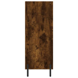 Shelf Cabinet Smoked Oak 69.5x32.5x90 cm Engineered Wood