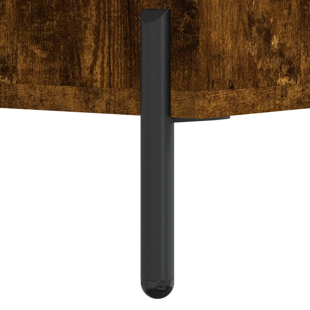 Shelf Cabinet Smoked Oak 69.5x32.5x90 cm Engineered Wood