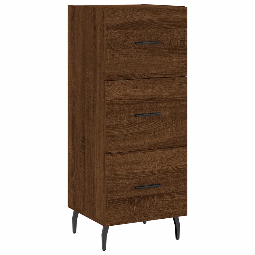 Sideboard Brown Oak 34.5x34x90 cm Engineered Wood