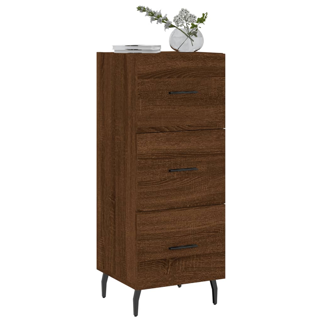 Sideboard Brown Oak 34.5x34x90 cm Engineered Wood