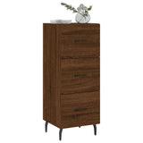 Sideboard Brown Oak 34.5x34x90 cm Engineered Wood